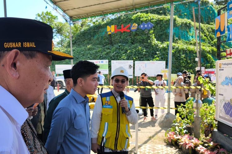 Gibran Cek Progres Pembangunan Bendungan Bulango Ulu di Gorontalo
