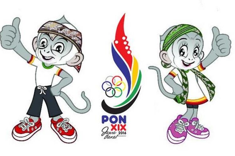 Logo dan maskot PON Jawa Barat.