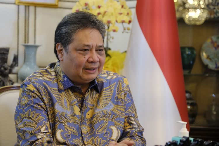 Menteri Koordinator Bidang Perekonomian, Airlangga Hartarto, dalam Musyawarah Perencanaan Pembangunan Pemerintah Daerah Provinsi Jawa Barat (Musrenbang) Tahun 2023.