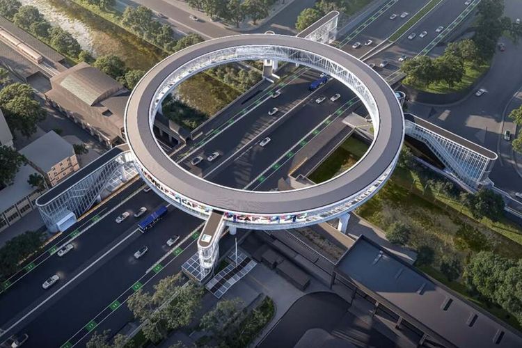Jembatan Dukuh Atas Dijuluki Cincin Donat, Ini Alasannya