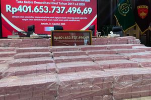 Kejagung Pamerkan Uang Rp 401 Miliar, Hasil Sitaan Korupsi Tata Kelola Nikel PT CNI
