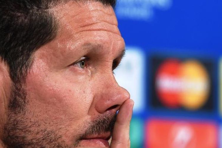 Pelatih Atletico Madrid, Diego Simeone. 