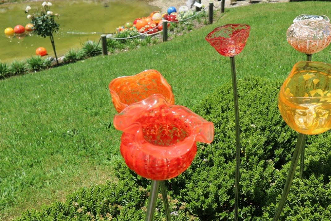 travel - Lava Glass Sculpture Garden, taman kaca, taupo, wisata selandia baru