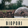 Biopori: Definisi, Manfaat dan Cara Pembuatan