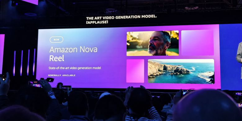 AWS merilis Amazon Nova Reel, salah satu model generative AI barunya di acara re:Invent 2024 di Las Vegas, Selasa (3/12/2024).
