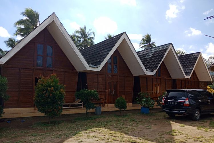 Homestay di kawasan Geopark Ciletuh, ramai disewa saat akhir pekan dan libur sekolah, Sabtu (23/6/2018).