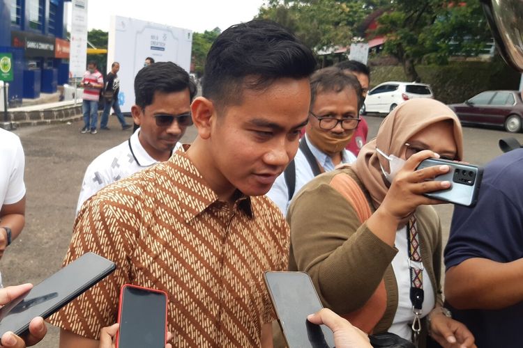 Wali Kota Solo Gibran Rakabuming Raka di Solo, Jawa Tengah, Minggu (5/2/2023).
