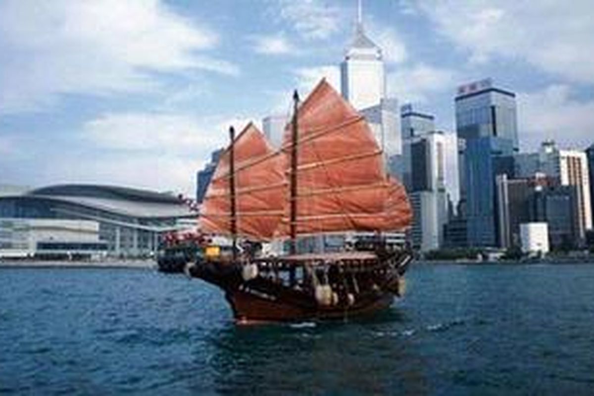 Victoria Harbour di Hong Kong.