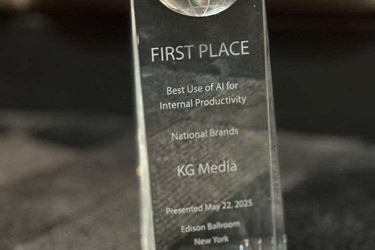 Dalam ajang INMA Global Media Awards 2025 yang berlangsung di New York (23/5/2025), Amerika Serikat, KG Media dinobatkan sebagai Juara Pertama dalam kategori Best Use of AI for Internal Productivity.