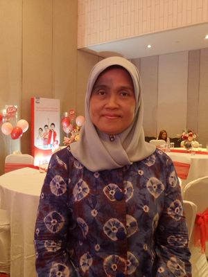 Konsultan tumbuh kembang anak Prof. Dr. dr. Rini Sekartini, SpA(K) pada peluncuran SGM Ekplor Advance+ Soya di kawasan Cikini, Jakarta Pusat, Rabu (28/8/2019). 