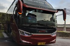 2 Bus Baru PO Safana Holidays, Lebih Ganteng Single atau Double Glass?