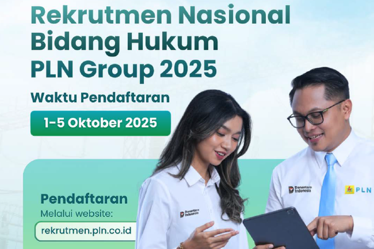 PT PLN (Persero) kembali membuka lowongan kerja untuk tahun 2025. Program rekrutmen PLN Group ini ditujukan bagi lulusan S1 dan S2, khususnya di bidang hukum serta public policy.