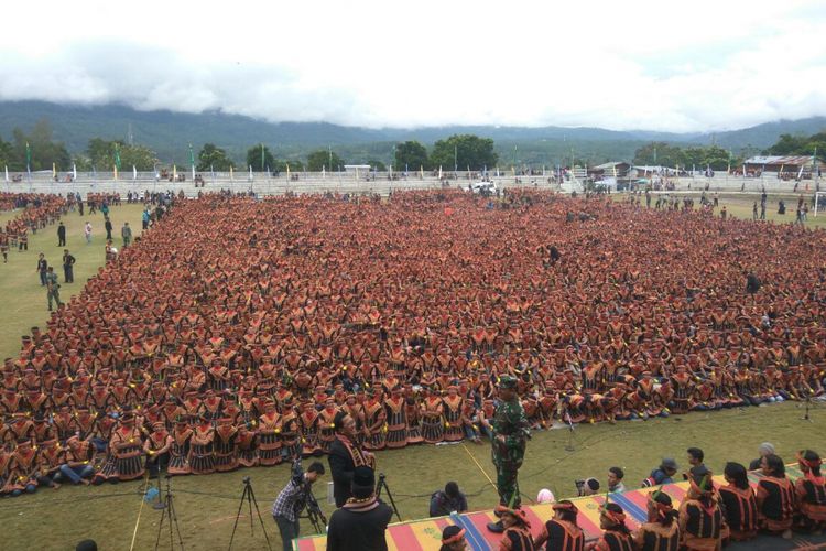 Geladi Resik Tari Saman Massal 10001 Gayo, Sabtu (12/8/2017)