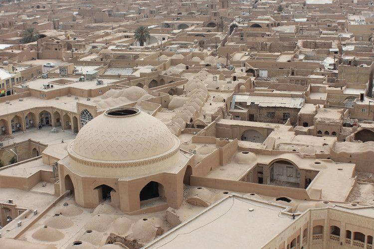 Kota bersejarah Yazd di Iran.