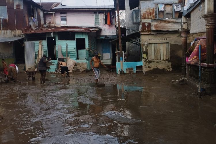 Puluhan Rumah di Kampung Aur Medan Sempat Terendam Banjir Selama 7 Jam