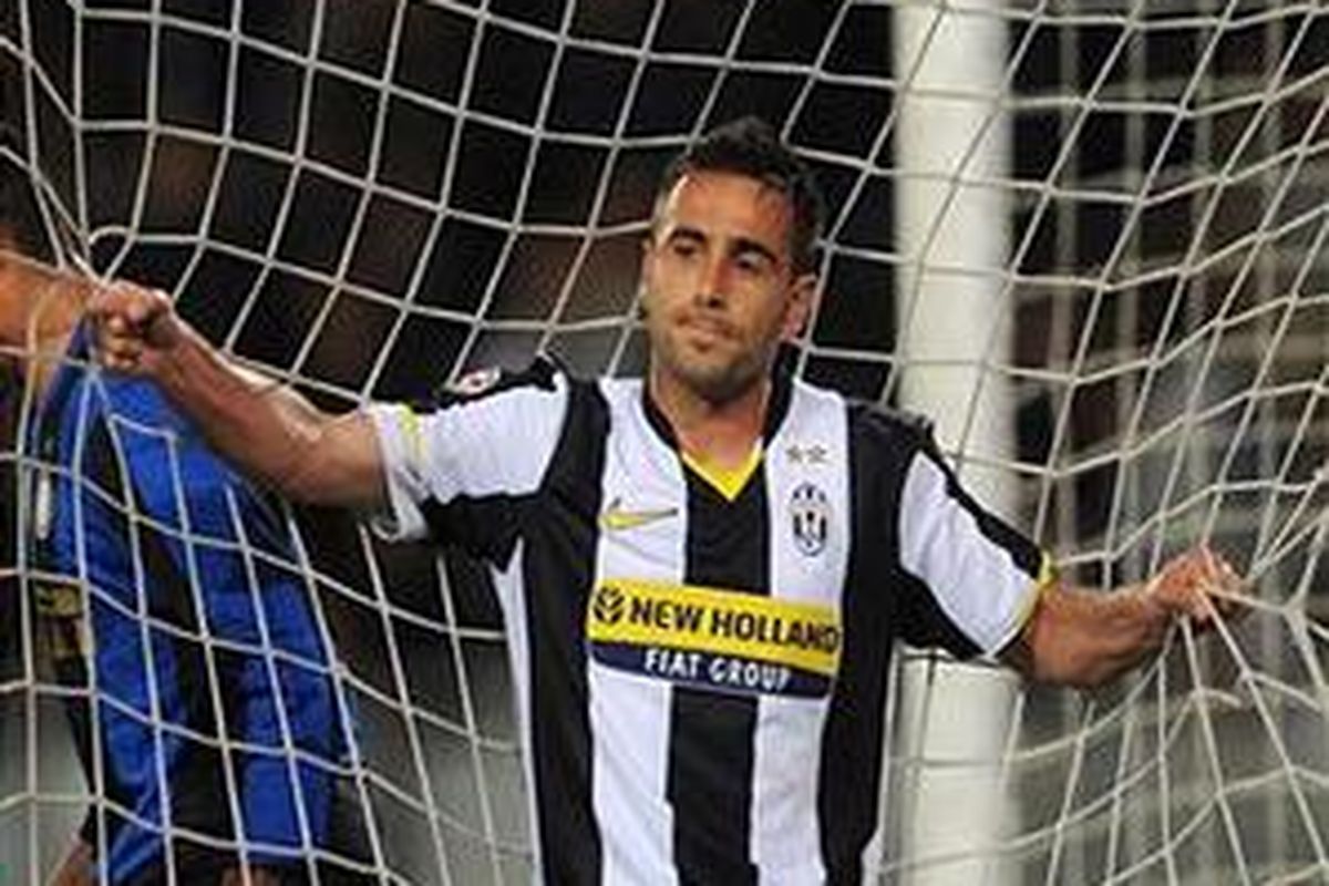 Pemain sayap Juventus, Marco Marchionni.