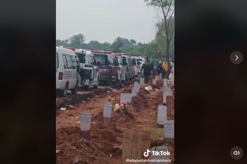 Video Viral Antrean Mobil Jenazah Pasien Covid-19 di TPU Padurenan Bekasi, Ini Faktanya