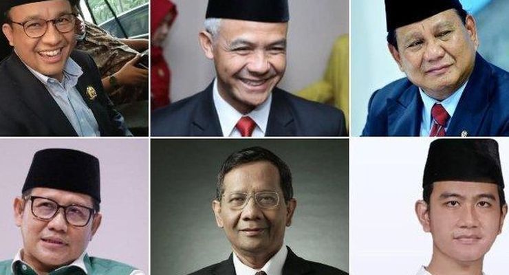 Survei Indikator: Elektabilitas Prabowo-Gibran Teratas tapi Stagnan, Anies-Muhaimin Naik, Ganjar-Mahfud Turun