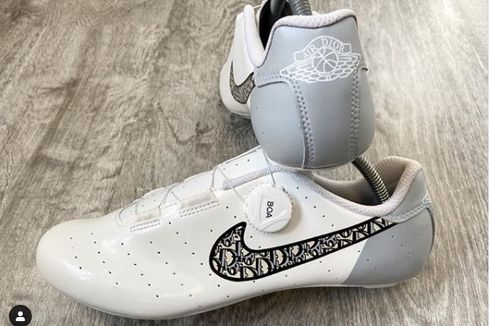 Foto Sepatu Sepeda Dior x Air Jordan 1 di Media Sosial, Aslikah?
