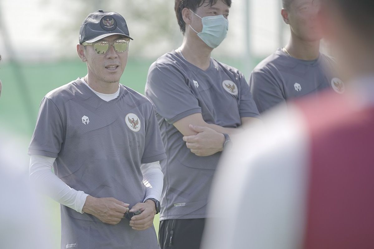 Pelatih timnas Indonesia, Shin Tae-yong.