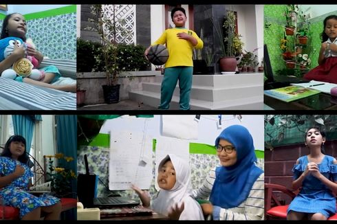 Dari Kampung Petani nan Sepi, 6 Siswa SD Buat Video Klip Lagu, Ajak Anak-anak Semangat di Masa Pandemi