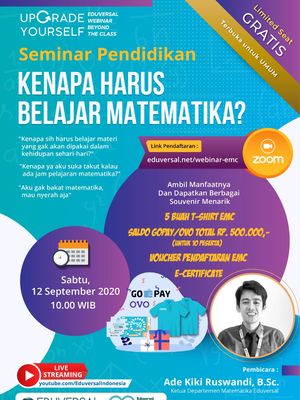 Flyer digital Seminar Matematika Eduversal 