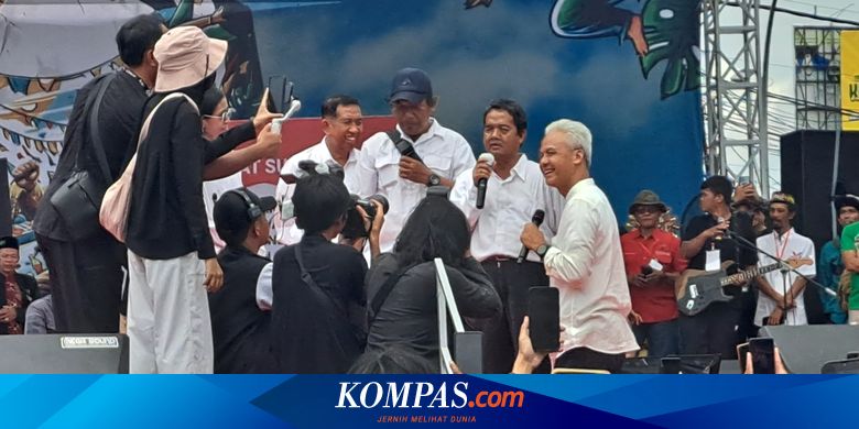 Momen Wajah Ganjar Dielus dan Dicium Penyandang Tunanetra di Balikpapan