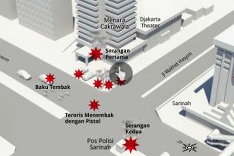 Infografik kronologi bom Thamrin. Kompas/PANDU/DICKY/ISMAWADI/REZA/EMILLE