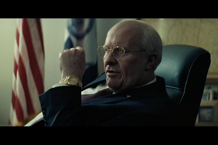 Christian Bale dalam perannya di film Vice dengan perubahan fisik yang mencengangkan