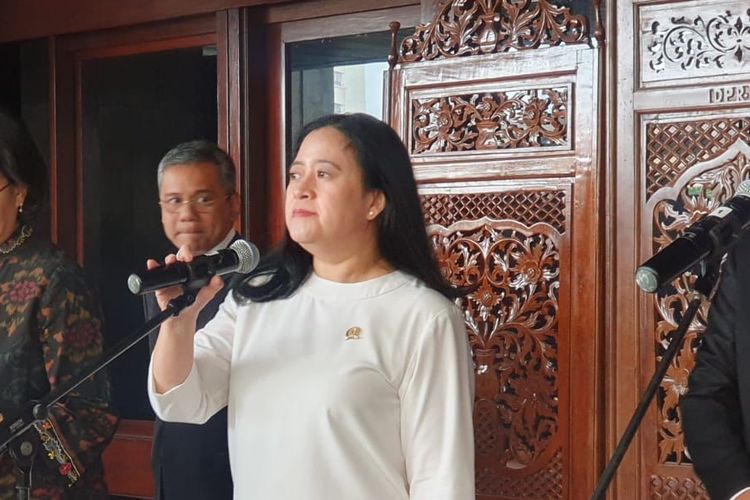 Ketua DPR RI Puan Maharani di Kompleks Parlemen, Senayan, Jakarta, Kamis (21/9/2023). 