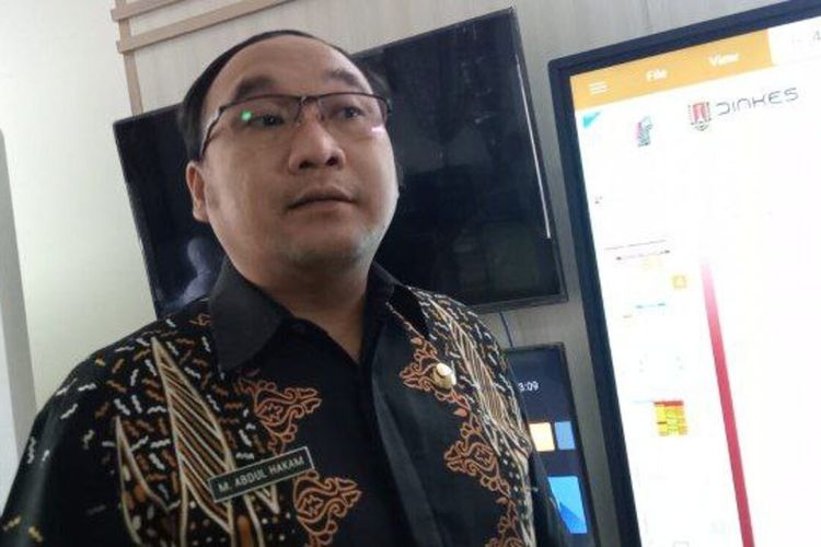 Kepala Dinas Kesehatan Kota (DKK) Semarang, Abdul Hakam saat ditemui di kantornya.