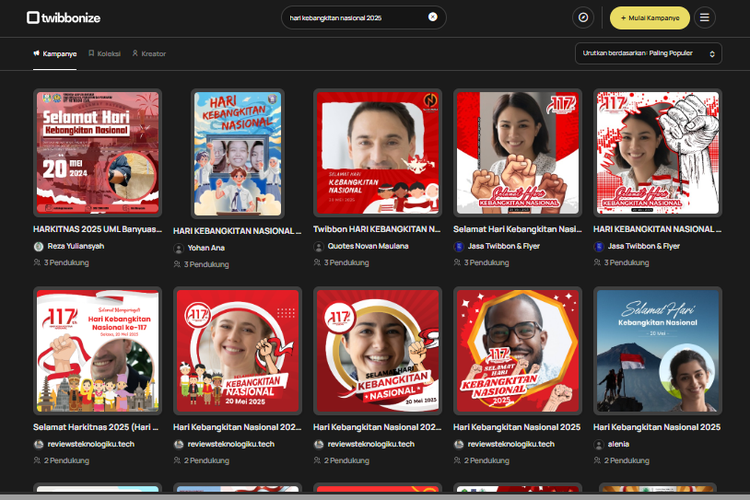 50 Twibbon dan Ucapan Hari Kebangkitan Nasional 20 Mei 2025