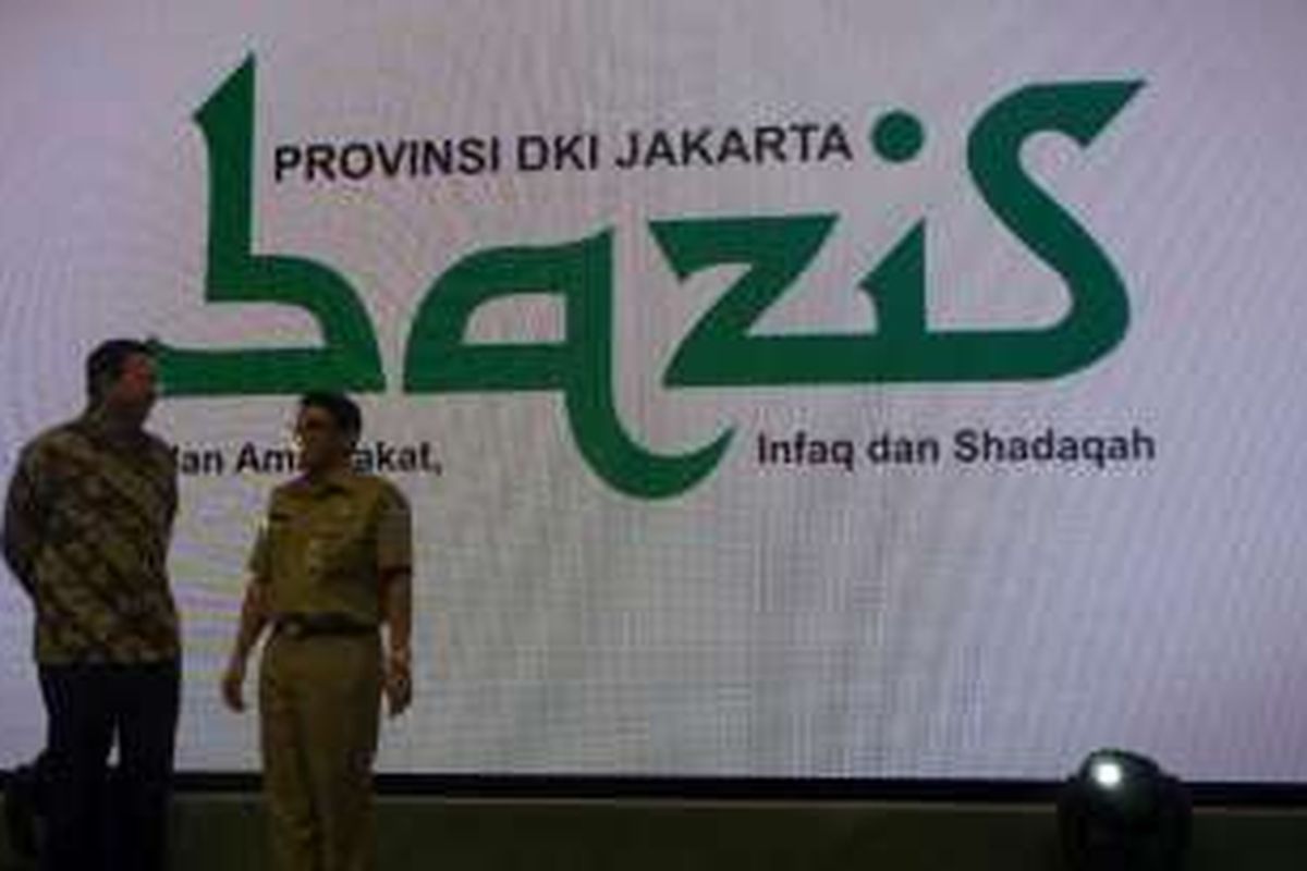 Gubernur DKI Jakarta Basuki Tjahaja Purnama dan Ketua Bazis DKI Zubaidi Adih. 