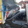 Empat Truk Terlibat Kecelakaan Beruntun di Jalur Pantura Brebes, Sopir Tergencet