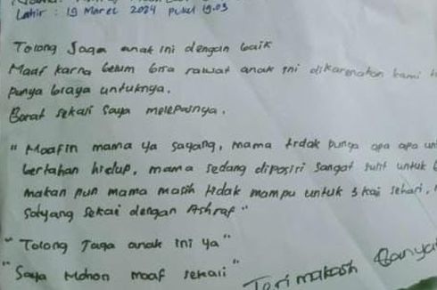 Bayi Usia 3 Hari Ditemukan di Depan Rumah Warga Mojokerto, Ada Surat dari Orangtuanya