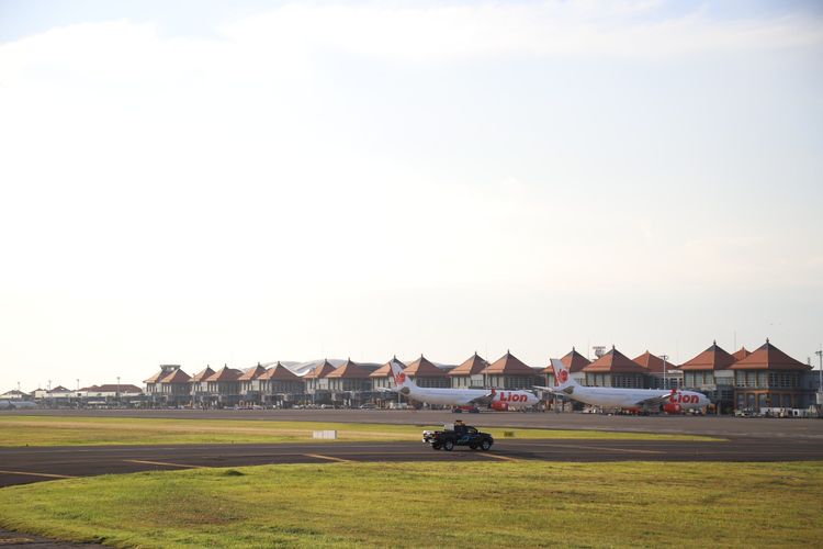 Parking stand di Bandara Internasional I Gusti Ngurah Rai Bali