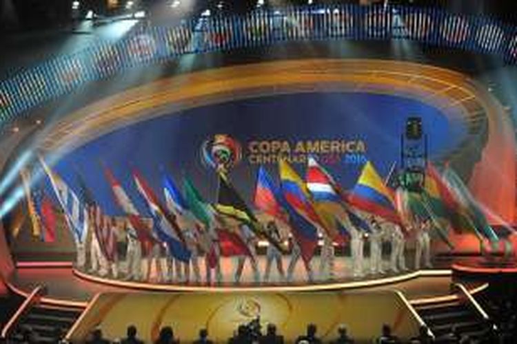 Undian fase grup Copa America 2016 dilakukan di New York, Minggu (21/2/2016). 