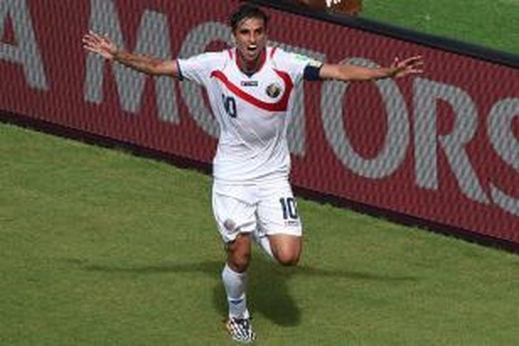 Penyerang Kosta Rika, Bryan Ruiz.