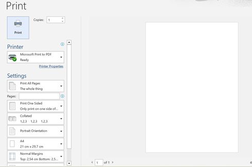 Cara Cetak Dokumen dan Ubah Jenis Kertas di Microsoft Word