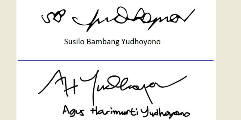 Di Balik Kemiripan Tanda Tangan Agus Yudhoyono Dan Sby Halaman All Kompas Com