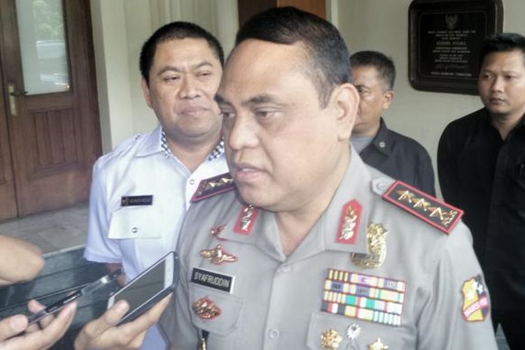 Wakapolri Komjen Syafruddin saat ditemui usai rapat tertutup di kantor Kemenko Polhukam, Jakarta Pusat, Selasa (13/9/2016).