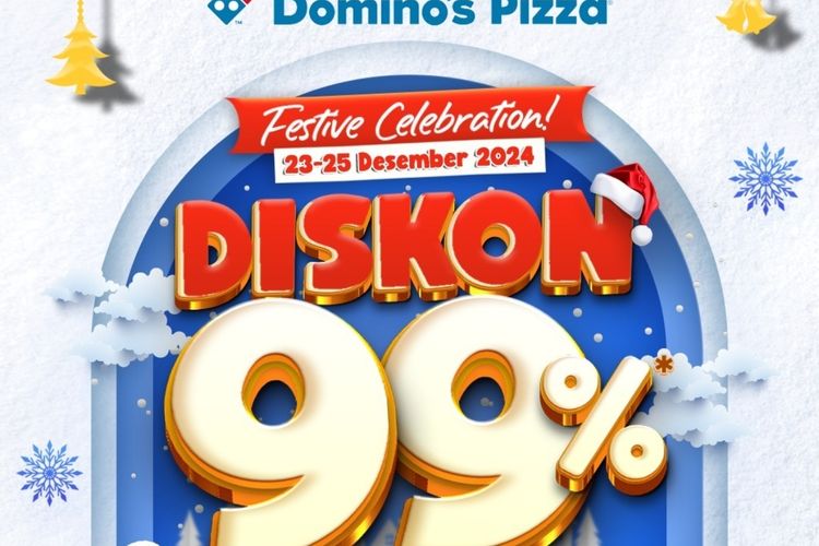 Domino's Pizza special Christmas promo, valid until 25 December 2024.