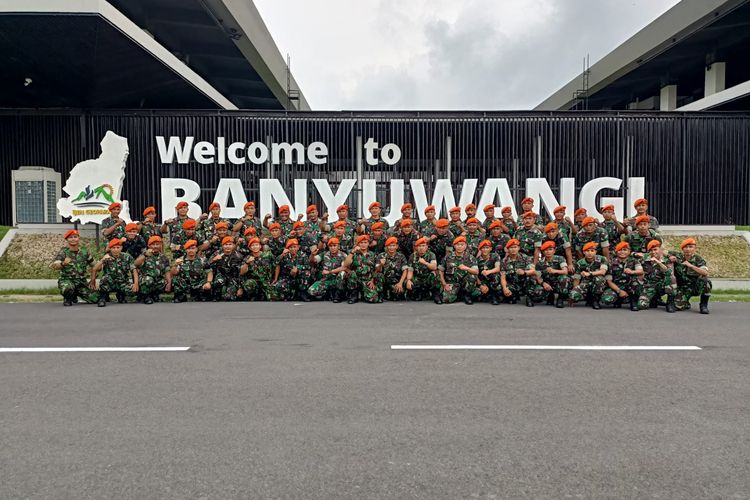 Personil TNI AU siaga di Bandara Internasional Banyuwangi 