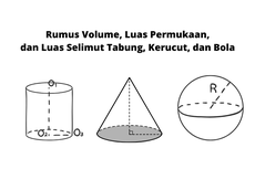 Rumus Volume, Luas Permukaan, dan Luas Selimut Tabung, Kerucut, dan Bola