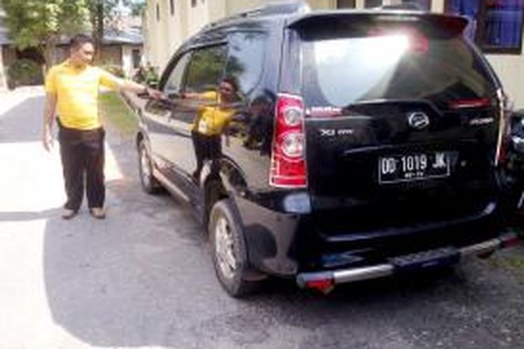 Inilah mobil pengusaha besi tua yang menjadi korban perampokan di kantor Samsat Kolaka.