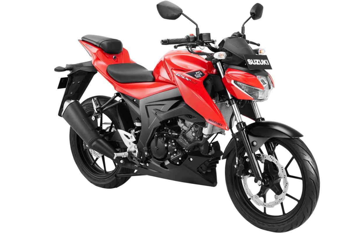 Suzuki GSX-S150 Stronger Red dengan Shuttered Key System.