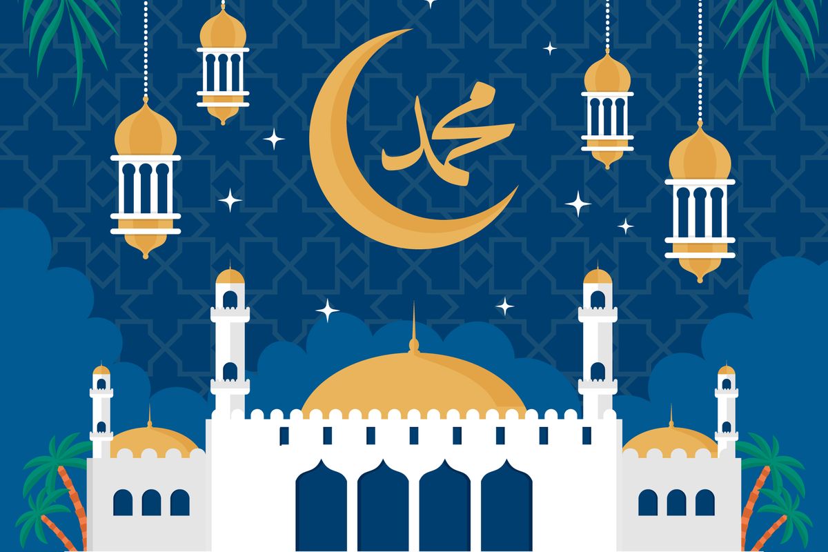 Ilustrasi sholawat Nabi