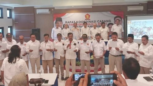 Sekretaris DPC Gerindra Brebes Ismail Fahmi Dideklarasikan Maju sebagai Bakal Calon Wakil Bupati