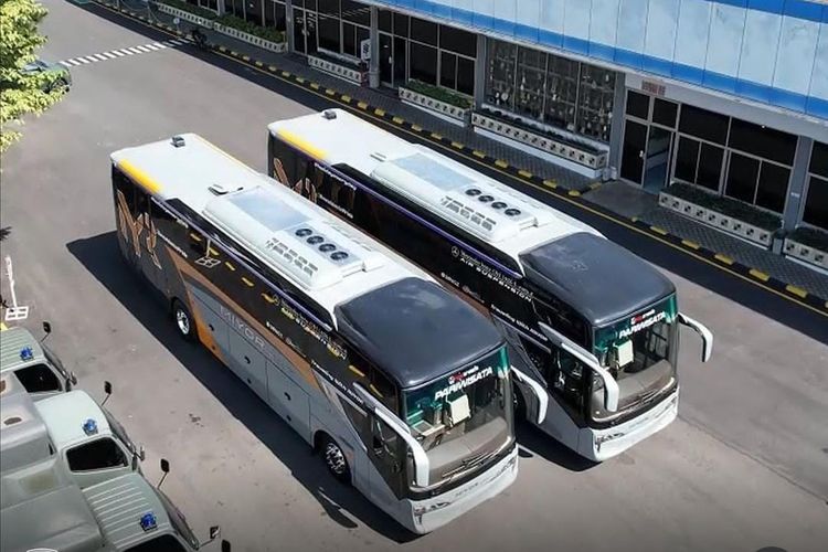 Perusahaan otobus (PO) Miyor akhirnya resmi merilis bus baru dari  Karoseri New Armada