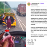 Viral Sopir Truk Bantu Ibu-ibu Ganti Ban di Tol, Dibalas Begini dari Ibu-ibu